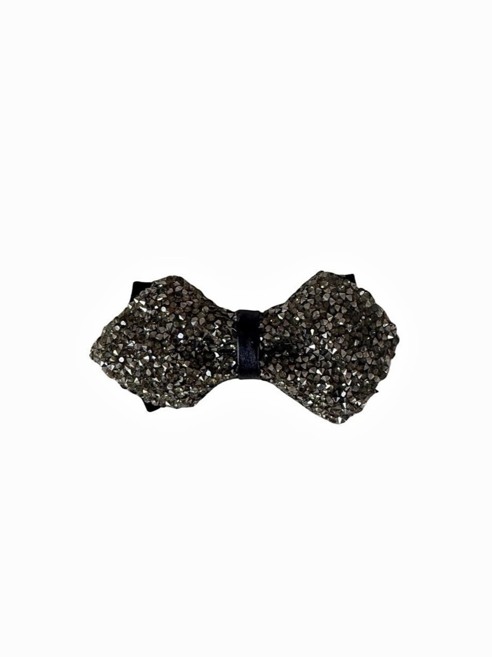Textured Bow Tie in Black & Gray Like New